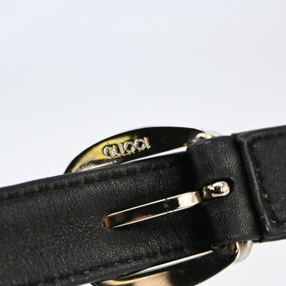 Gucci black leather 1955 Horse-bit cross body with a chrome accent - Picture 4 of 16